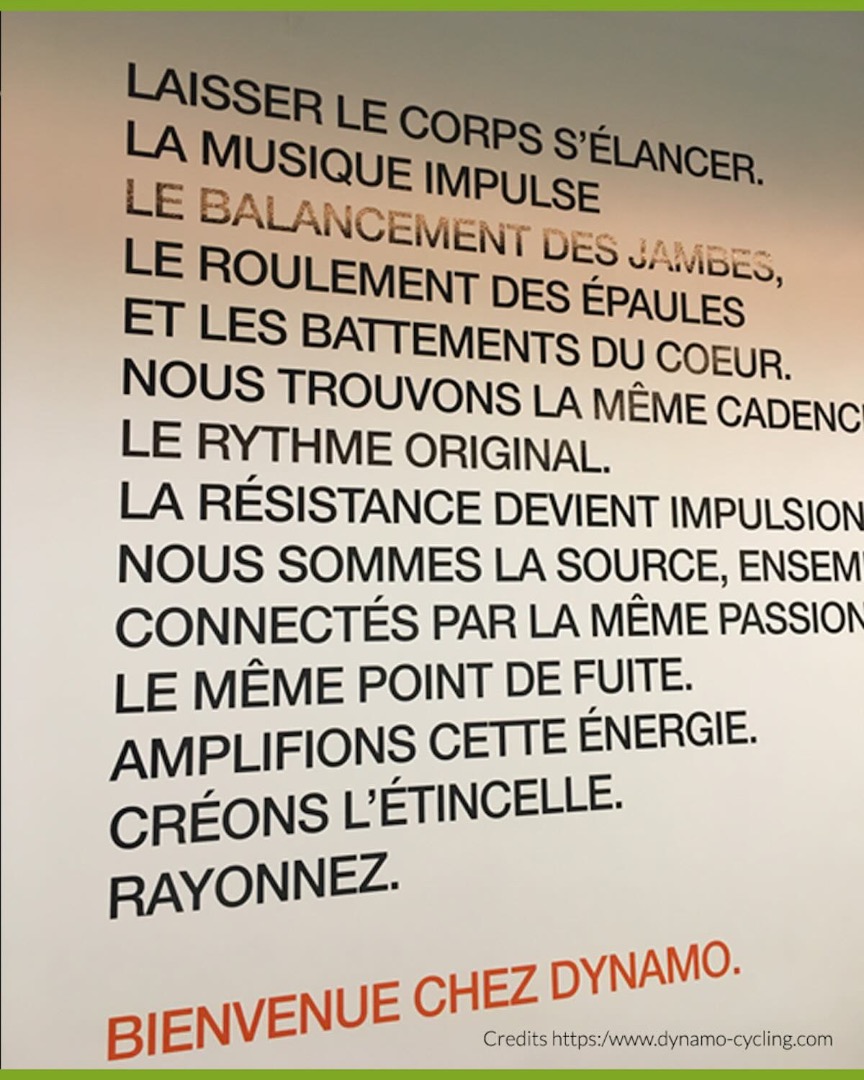 Studio e lounge area di Dynamo Cycling Parigi